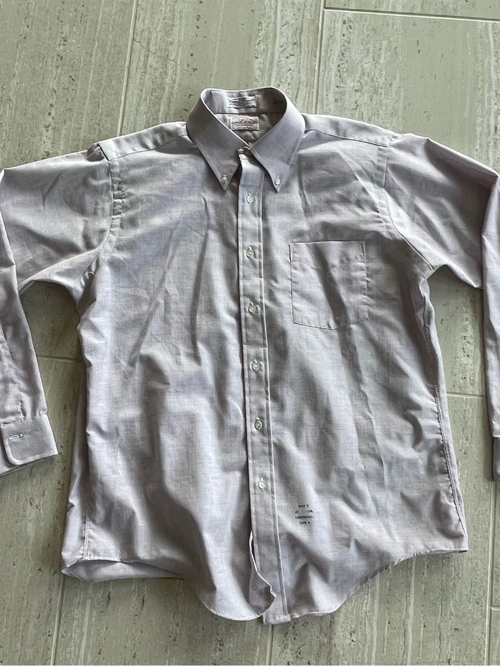 Sero Shirtmakers The Purist Natural Classic Vintage Mens Shirt 14.5 35 Red Blue
